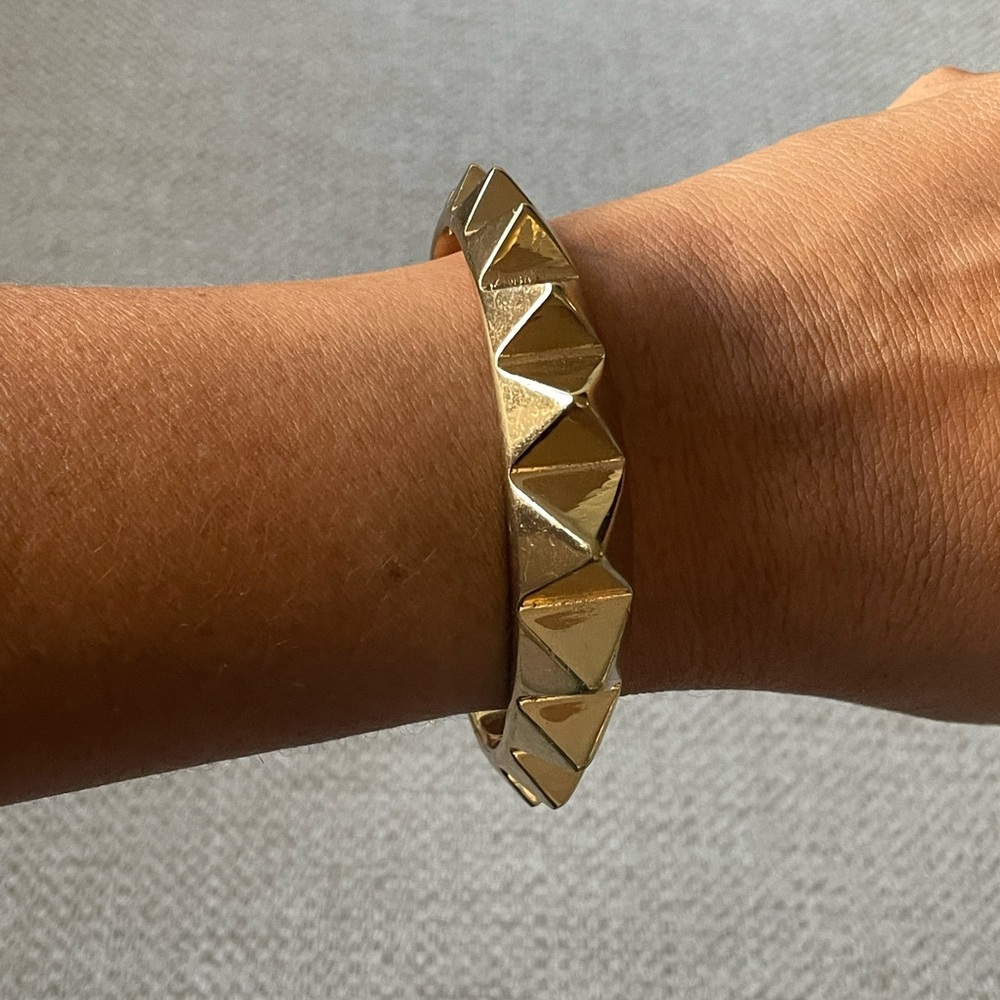 Gold Pyramid Stud Bracelet